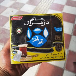 چای کیسه‌ای دوغزال عطری شیر نشان بسته ای 100 عددی سفارش عراق